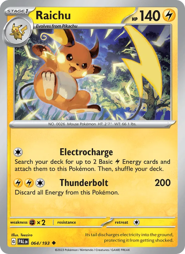 Carte Raichu — Paldea Evolved