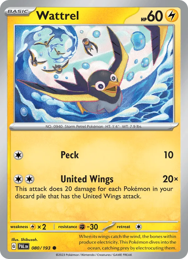 Carte Zapétrel — Paldea Evolved