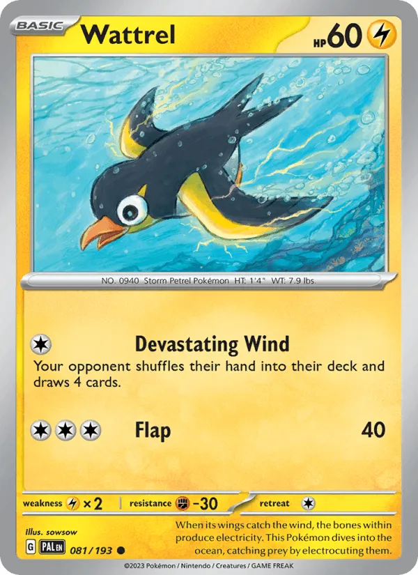 Carte Zapétrel — Paldea Evolved