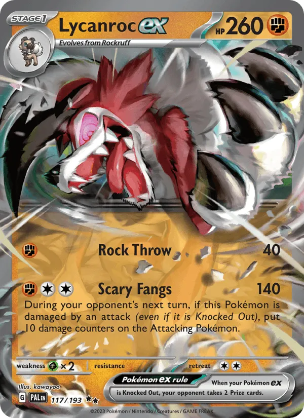 Carte Lougaroc ex — Paldea Evolved