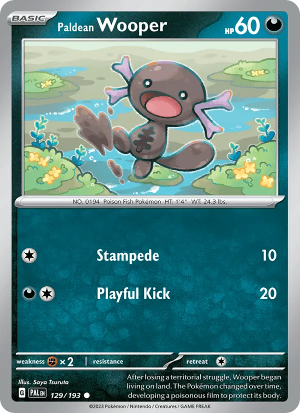 Carte Axoloto de Paldea — Paldea Evolved