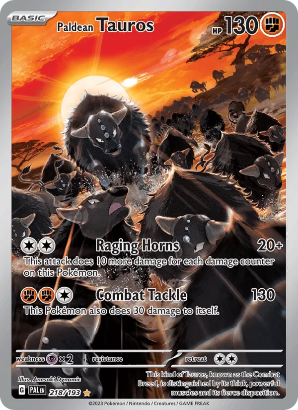 Carte Tauros de Paldea — Paldea Evolved
