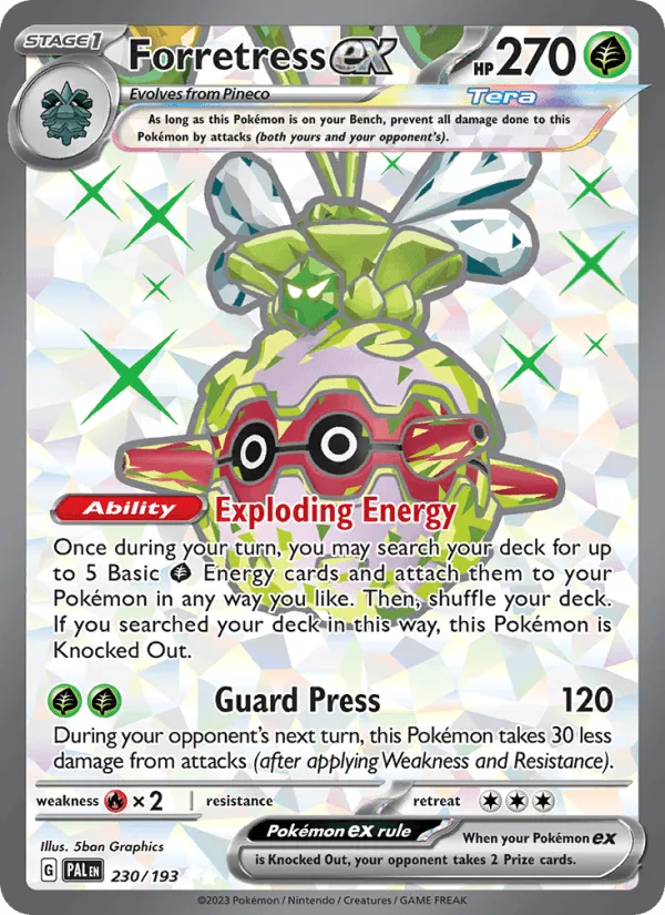 Carte Foretress ex — Paldea Evolved