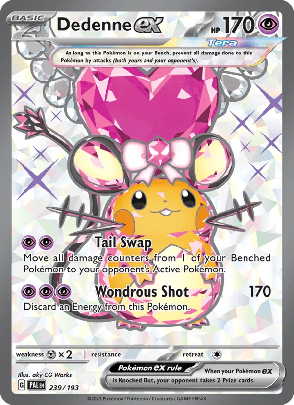 Carte Dedenne ex — Paldea Evolved