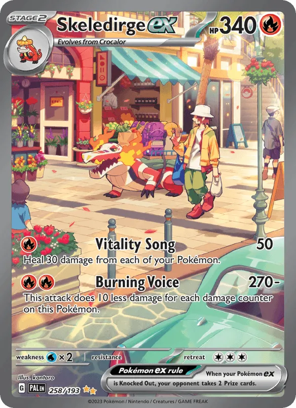 Carte Flâmigator ex — Paldea Evolved