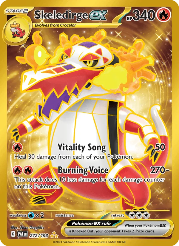 Carte Flâmigator ex — Paldea Evolved