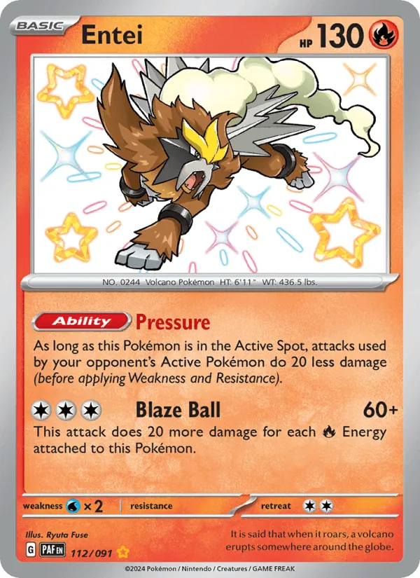 Carte Entei — Paldean Fates