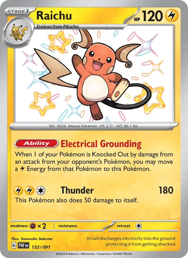 Carte Raichu — Paldean Fates