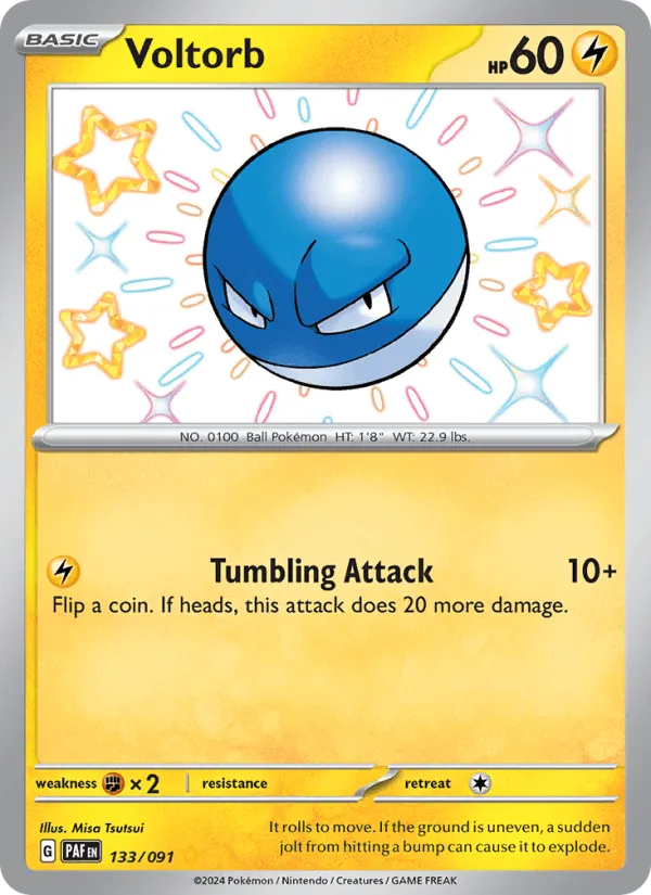 Carte Voltorbe — Paldean Fates