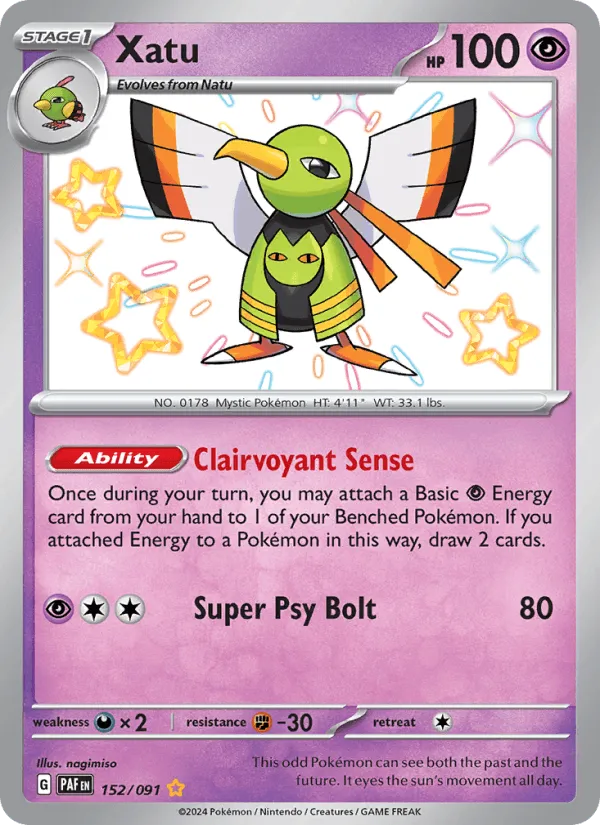 Carte Xatu — Paldean Fates