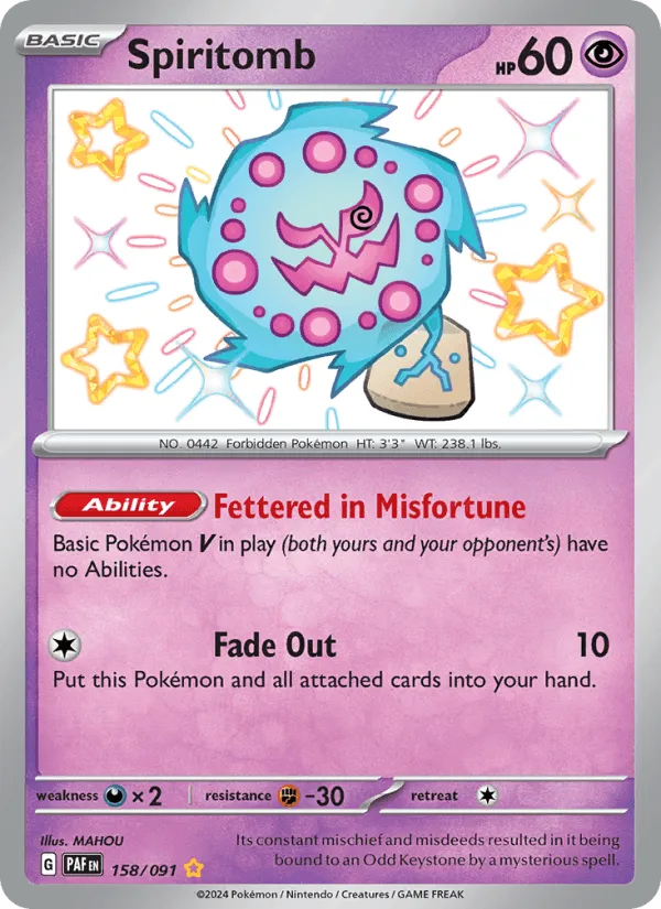 Carte Spiritomb — Paldean Fates