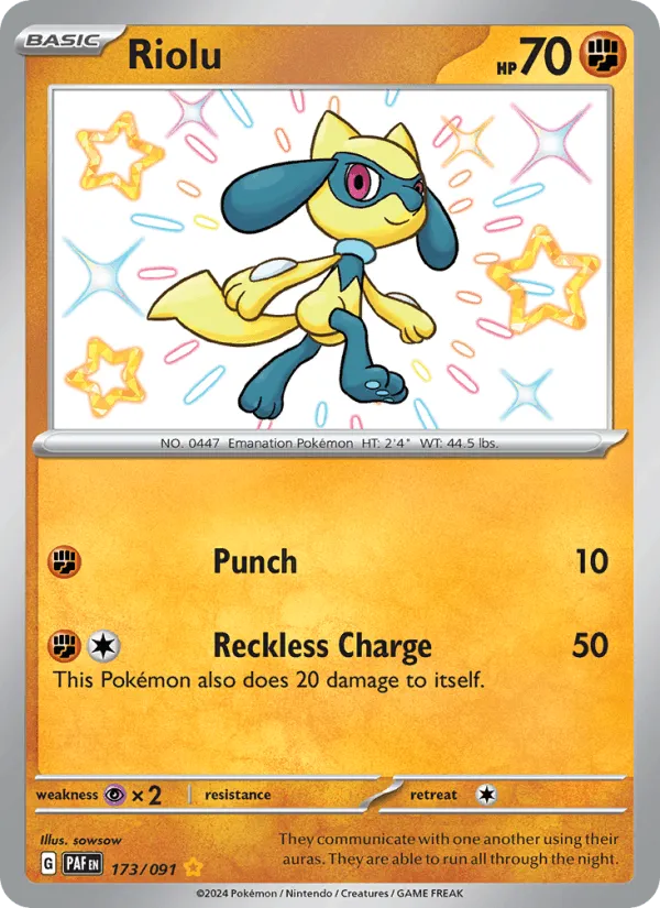 Carte Riolu — Paldean Fates