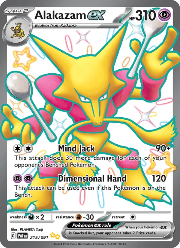 Carte Alakazam ex — Paldean Fates