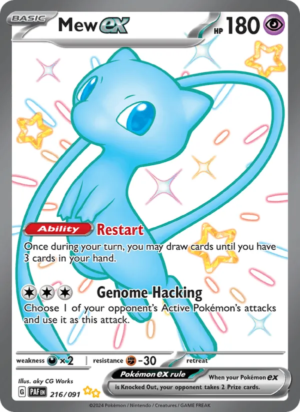 Carte Mew ex — Paldean Fates