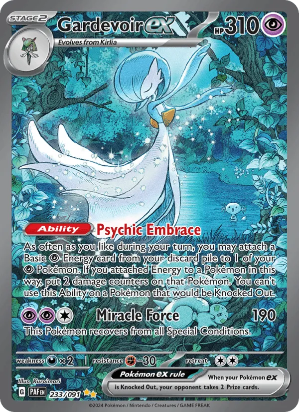 Carte Gardevoir ex — Paldean Fates
