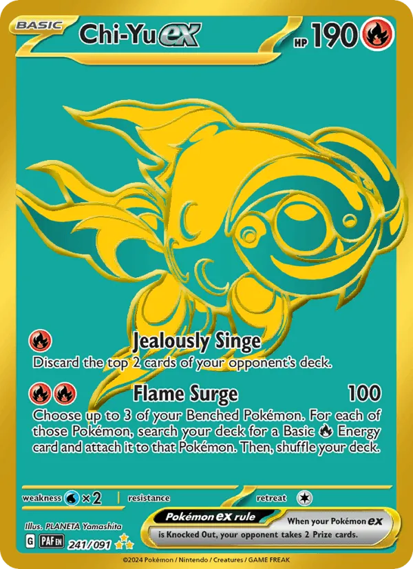Carte Yuyu ex — Paldean Fates