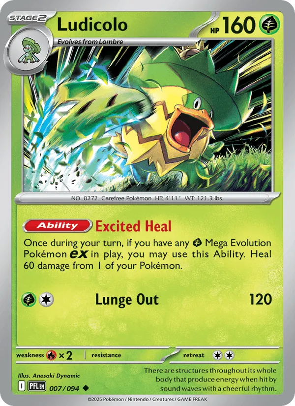 Carte Ludicolo — Phantasmal Flames Additionals