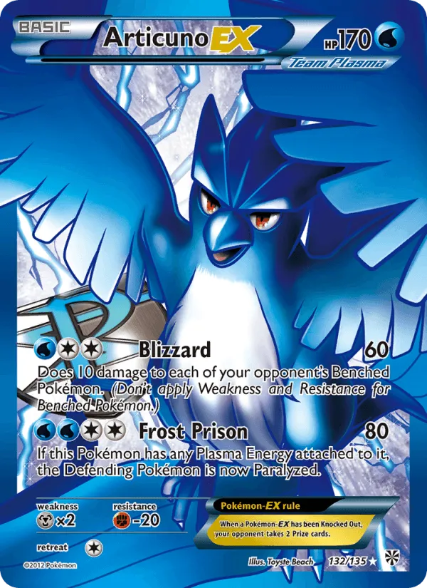 Carte Articuno EX — Plasma Storm