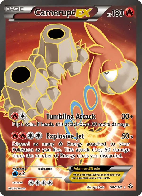 Carte Camerupt EX — Primal Clash