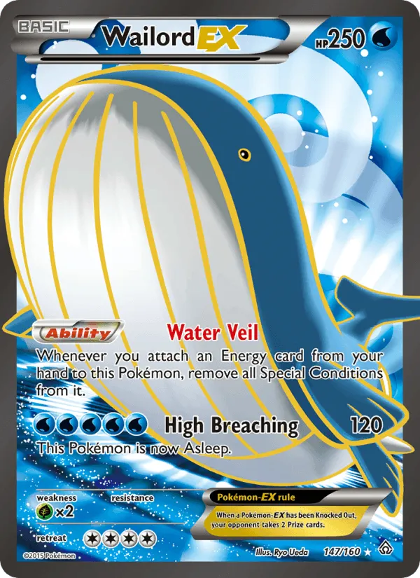 Carte Wailord EX — Primal Clash