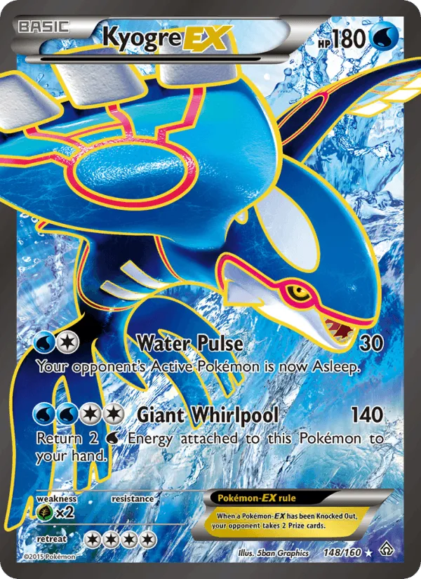Carte Kyogre EX — Primal Clash