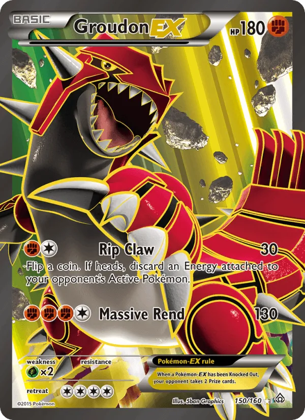 Carte Groudon EX — Primal Clash