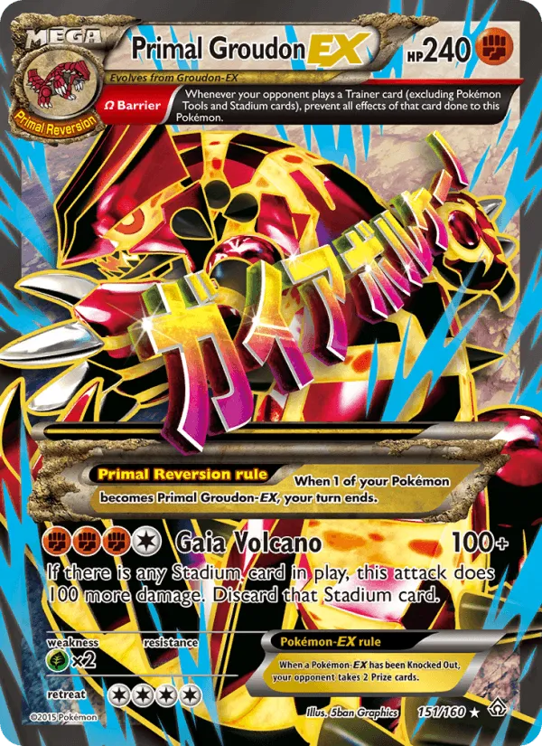Carte Primo-Groudon EX — Primal Clash