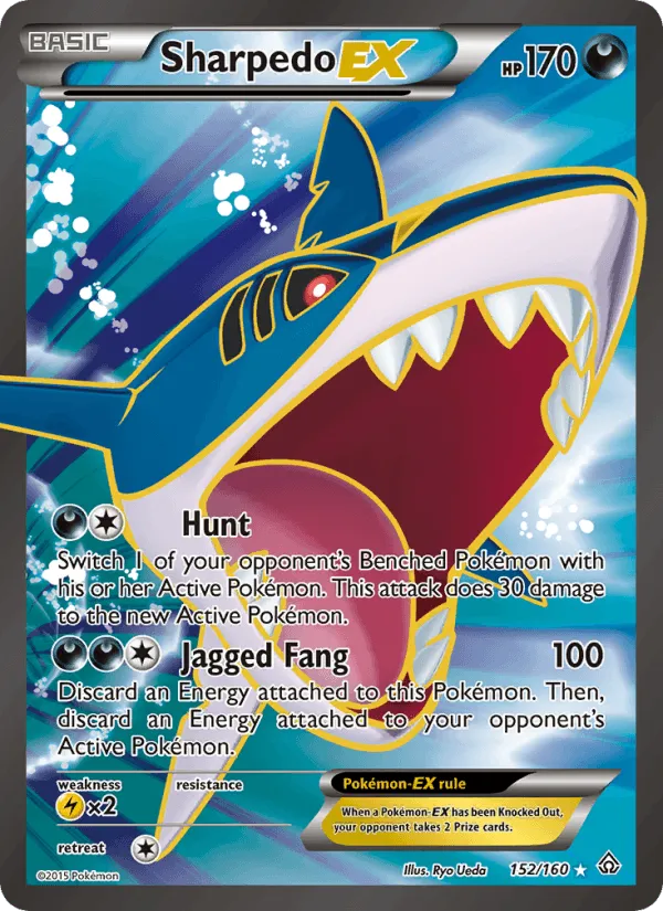 Carte Sharpedo EX — Primal Clash