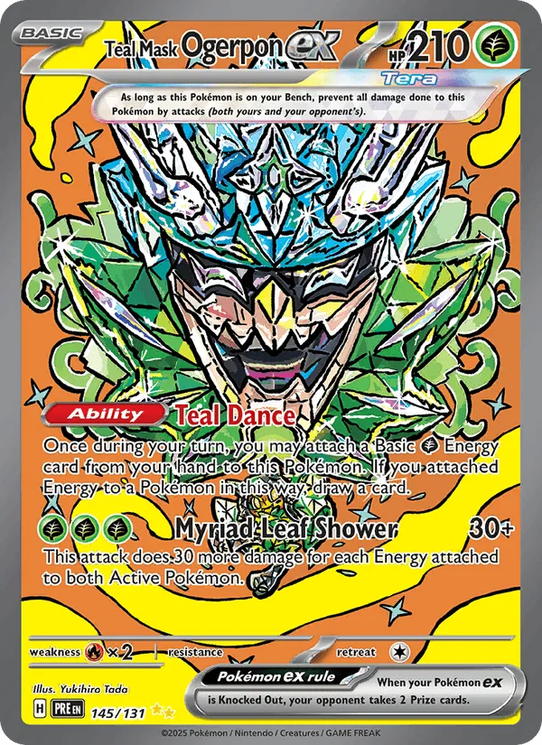 Carte Ogerpon Masque Turquoise ex — Prismatic Evolutions