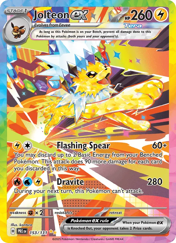 Voltali ex, Prismatic Evolutions n° 153