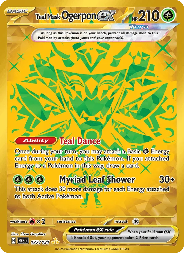Carte Ogerpon Masque Turquoise ex — Prismatic Evolutions