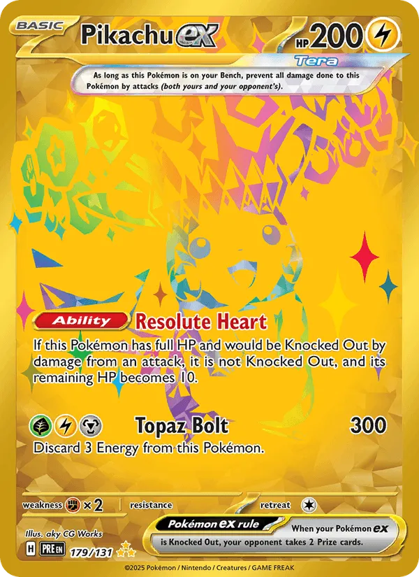 Carte Pikachu ex — Prismatic Evolutions