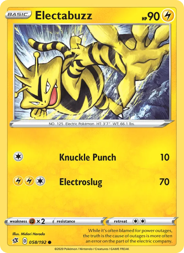 Carte Electabuzz — Rebel Clash