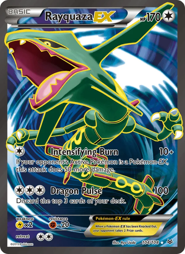 Carte Rayquaza EX — Roaring Skies