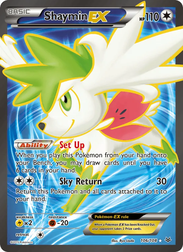 Carte Shaymin EX — Roaring Skies