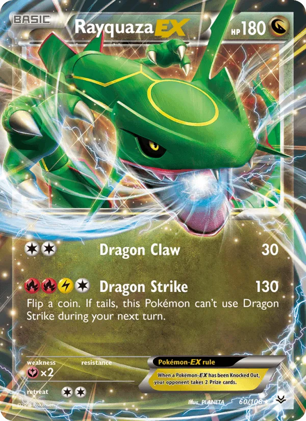 Carte Rayquaza EX — Roaring Skies