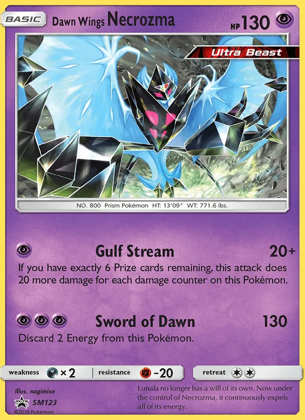 Carte Necrozma Ailes de l'Aurore — SM Black Star Promos