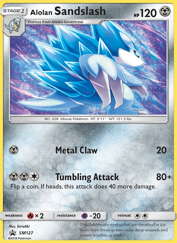 Carte Alolan Sandslash — SM Black Star Promos