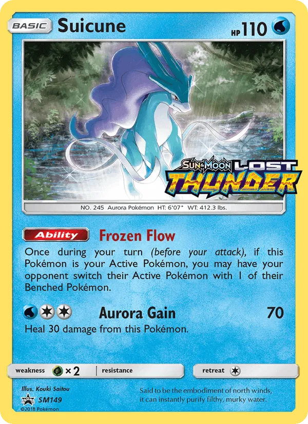 Carte Suicune — SM Black Star Promos