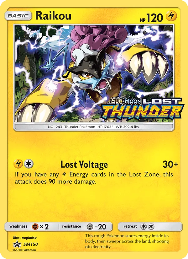 Carte Raikou — SM Black Star Promos