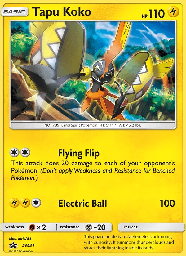 Carte Tokorico — SM Black Star Promos