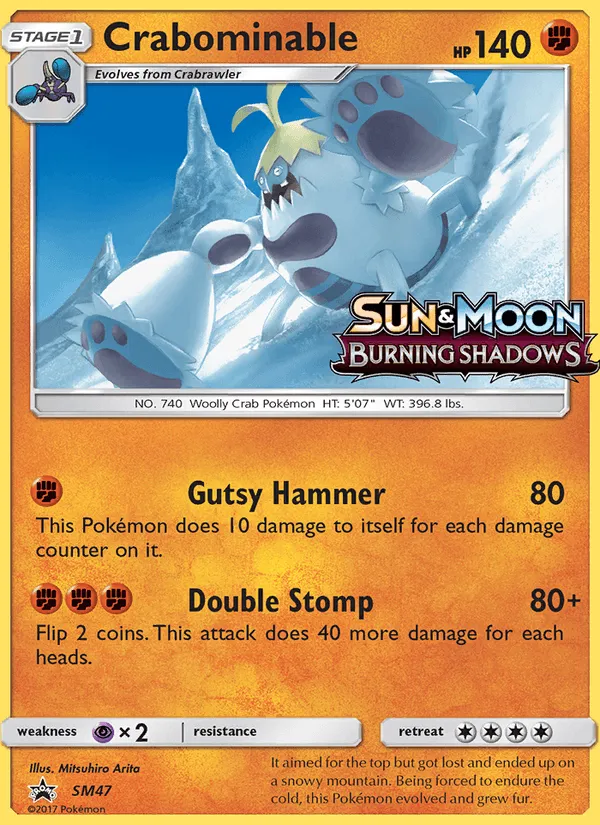 Carte Crabominable — SM Black Star Promos