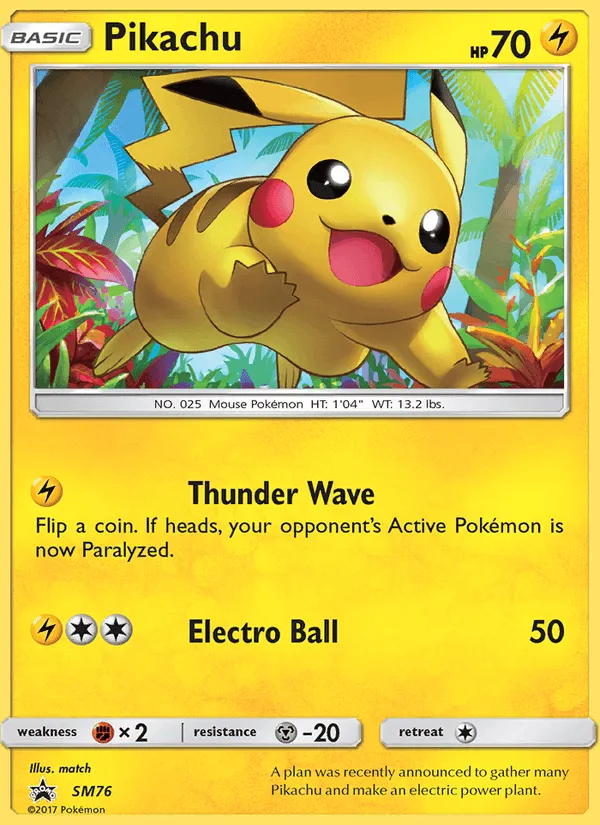 Carte Pikachu — SM Black Star Promos