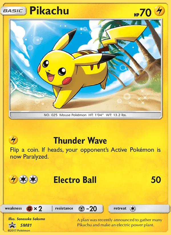 Carte Pikachu — SM Black Star Promos