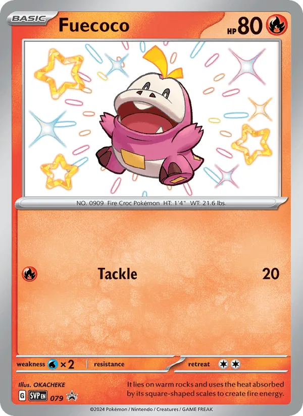 Carte Fuecoco — SV Black Star Promos