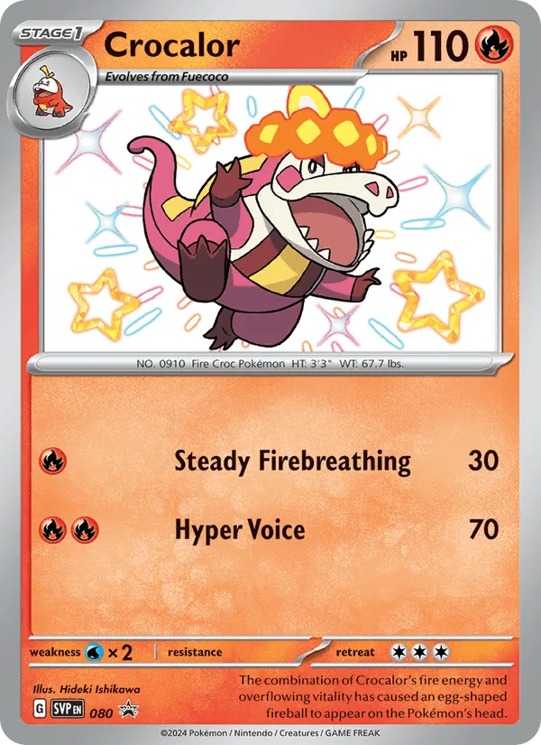 Carte Crocogril — SV Black Star Promos