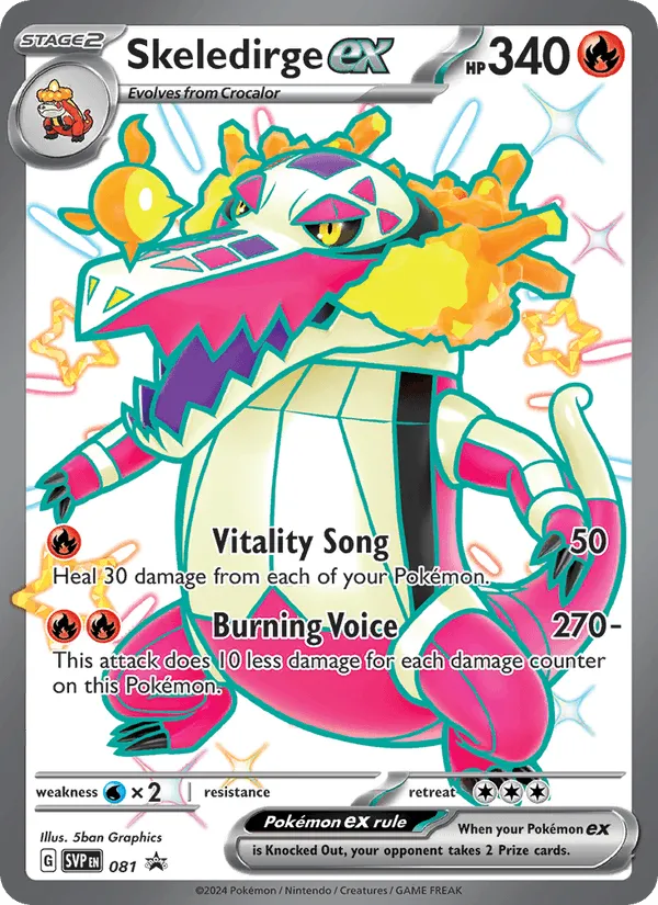 Carte Flâmigator ex — SV Black Star Promos