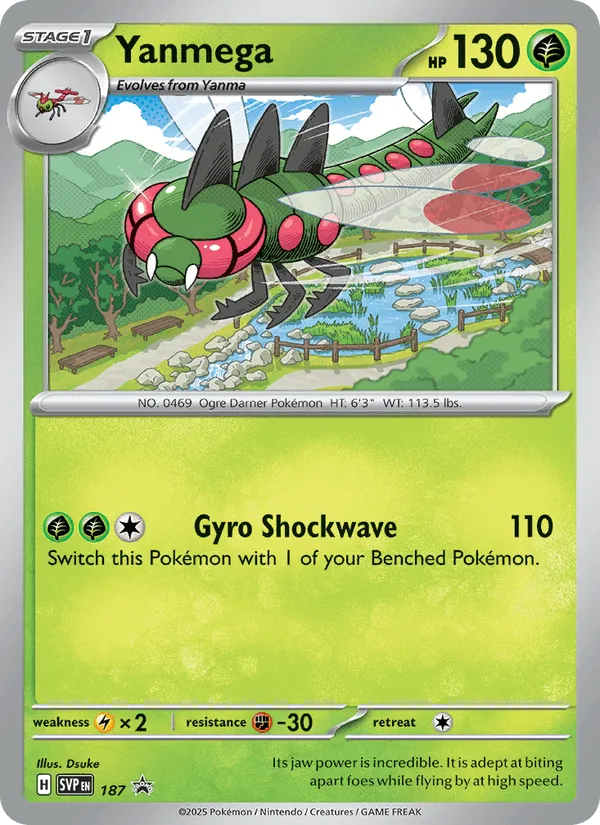 Carte Yanmega — SV Black Star Promos