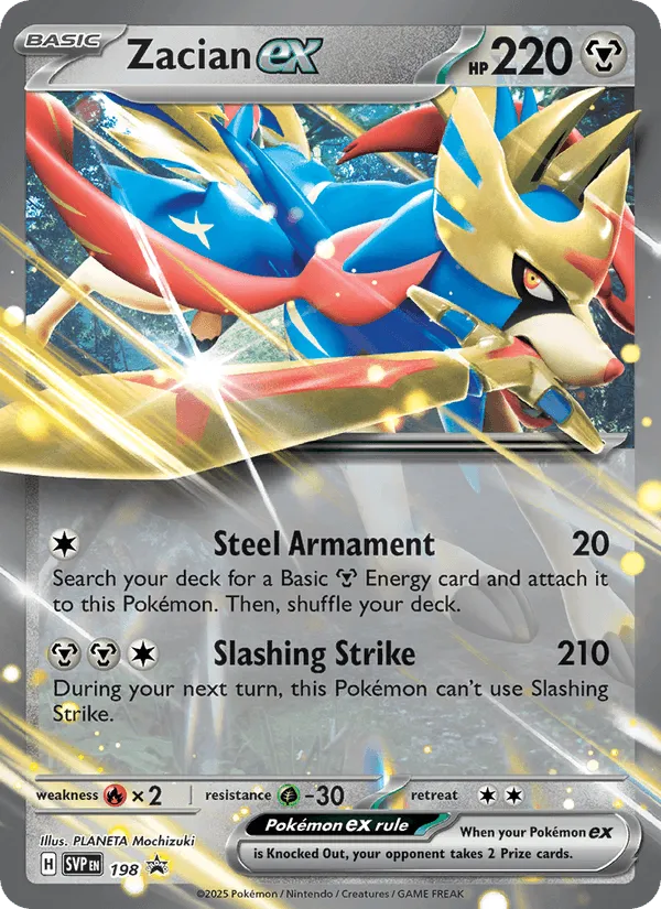 Carte Zacian ex — SV Black Star Promos