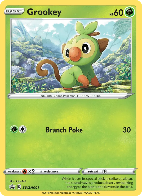 Carte Grookey — SWSH Black Star Promos